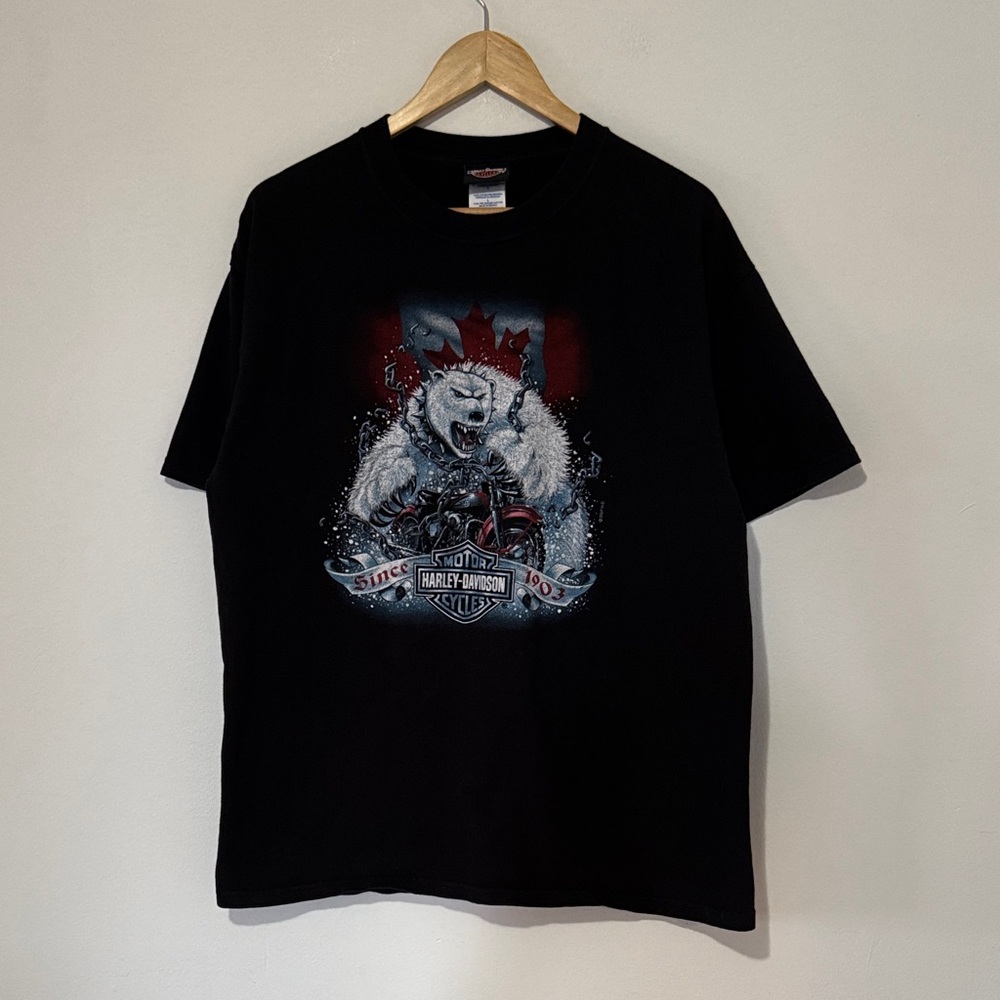 Vintage Harley Davidson T-Shirt / 2007 / London Ontario / Large